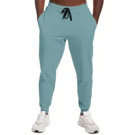 Shaded Pale Pastel Cyan Gray Joggers | Unisex | with PLUS sizes | C30M0Y8K30