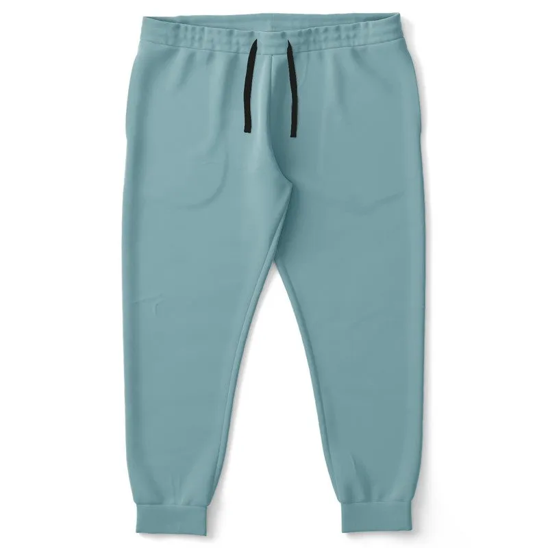 Shaded Pale Pastel Cyan Gray Joggers | Unisex | with PLUS sizes | C30M0Y8K30