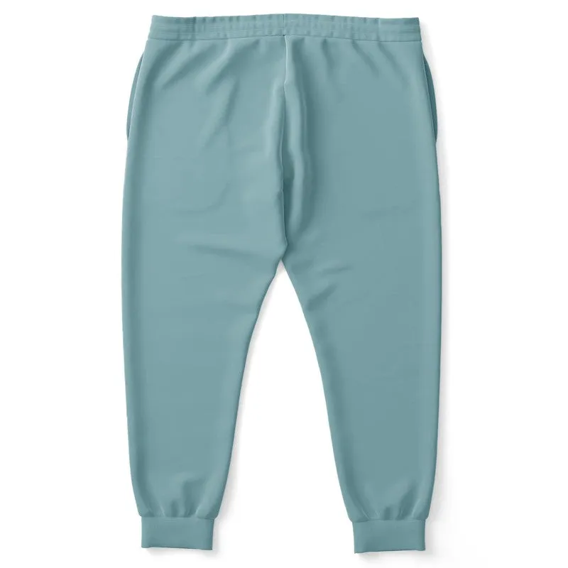 Shaded Pale Pastel Cyan Gray Joggers | Unisex | with PLUS sizes | C30M0Y8K30