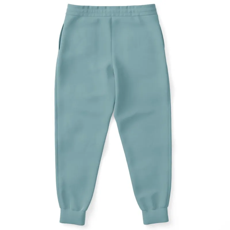 Shaded Pale Pastel Cyan Gray Joggers | Unisex | with PLUS sizes | C30M0Y8K30