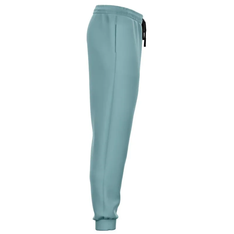 Shaded Pale Pastel Cyan Gray Joggers | Unisex | with PLUS sizes | C30M0Y8K30