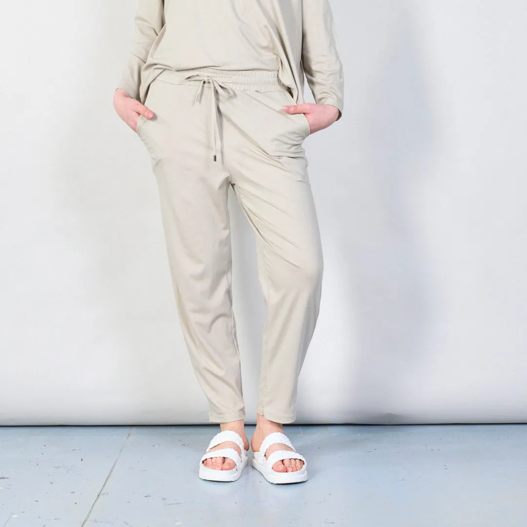 Soft lounge drawstring joggers wholesale