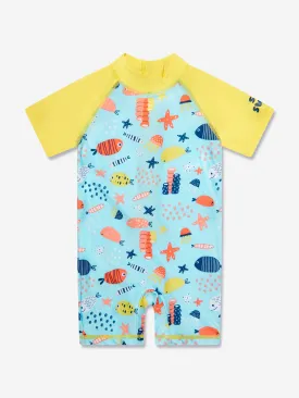 Soli Swim Baby Boys Sun Protective Swim Suit (UPF50 ) in Blue