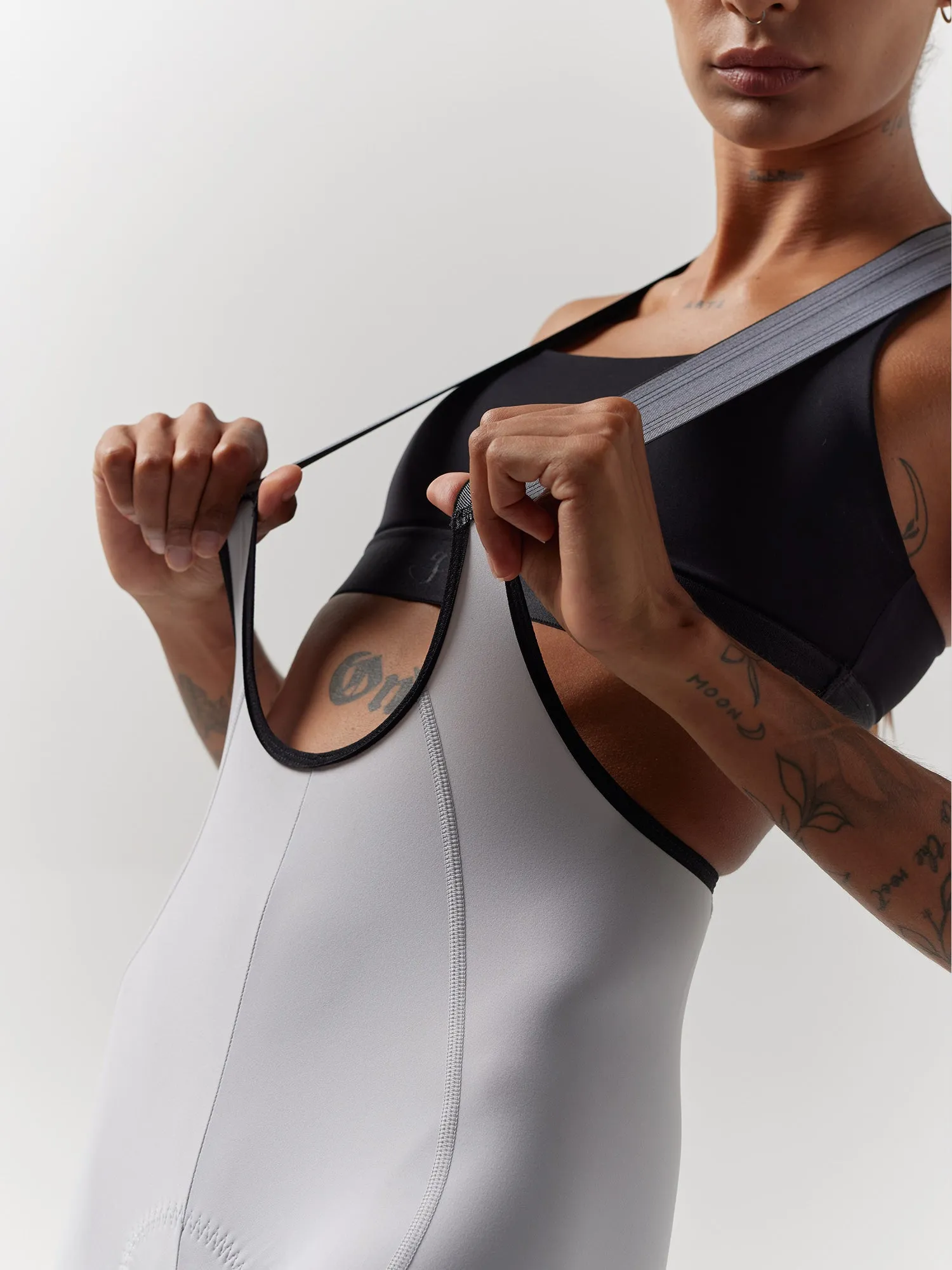 WOMEN'S LACEFLY BIB SHORTS ASHES